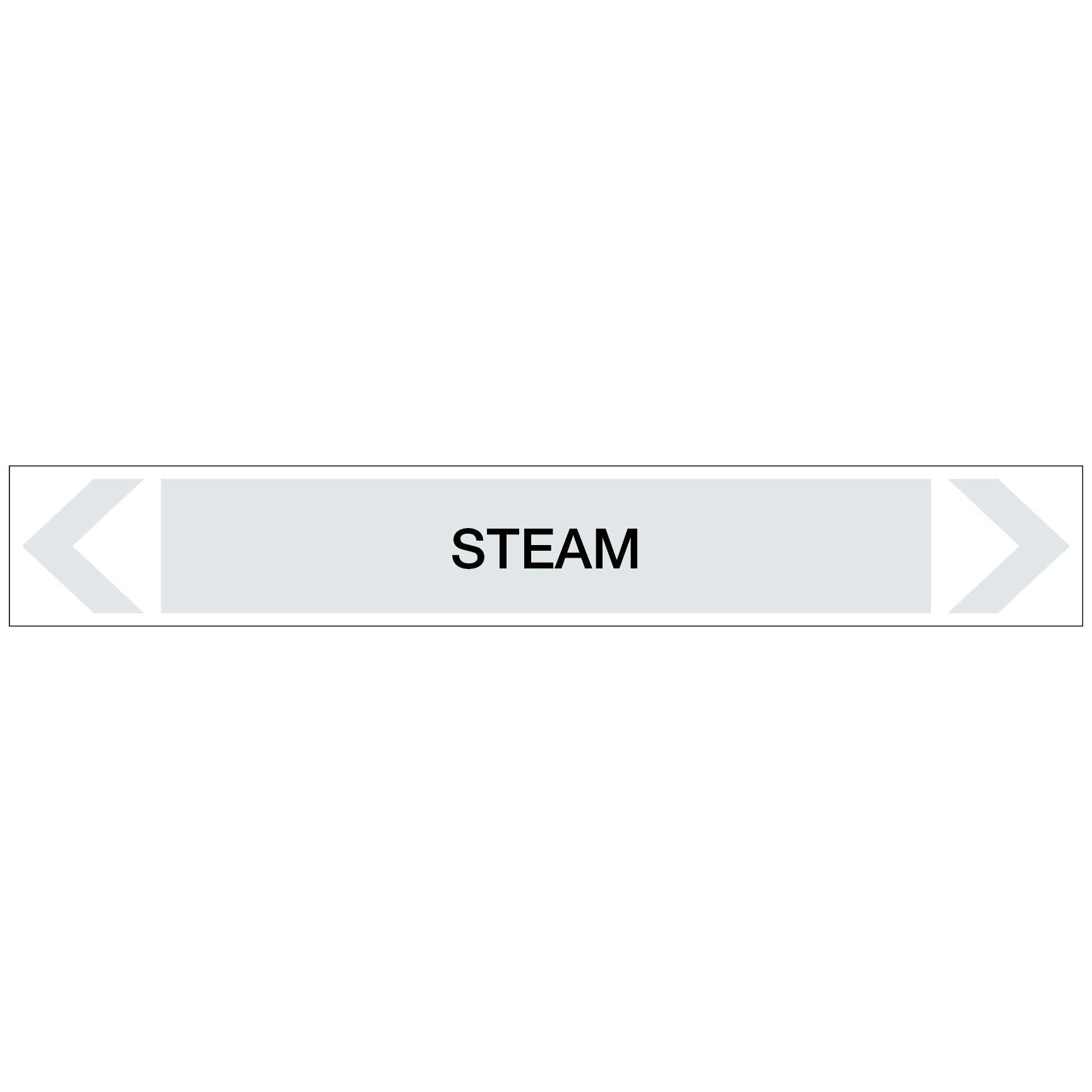Steam - Steam - Pipe Marker Sticker - New Signs