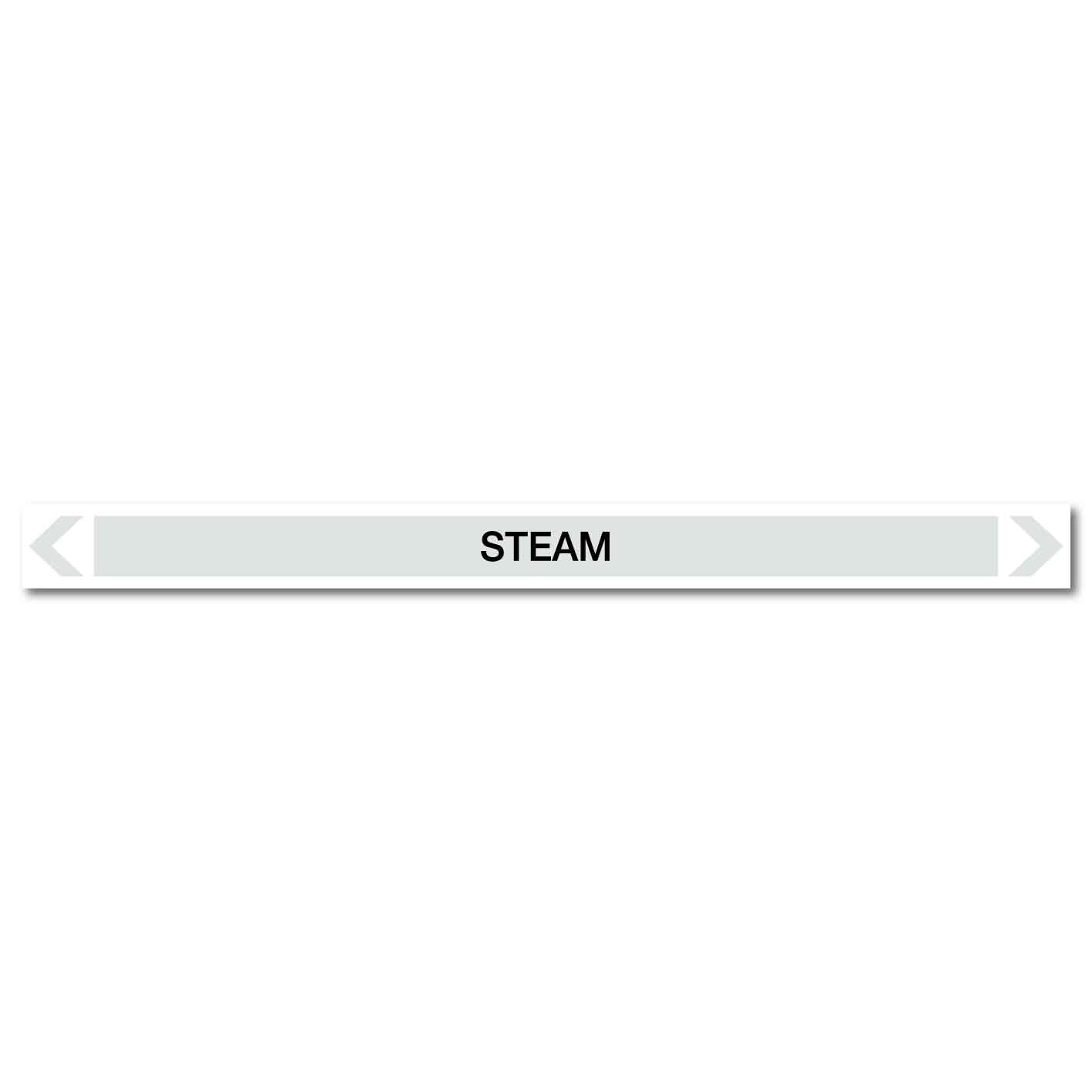 Steam - Steam - Pipe Marker Sticker - New Signs