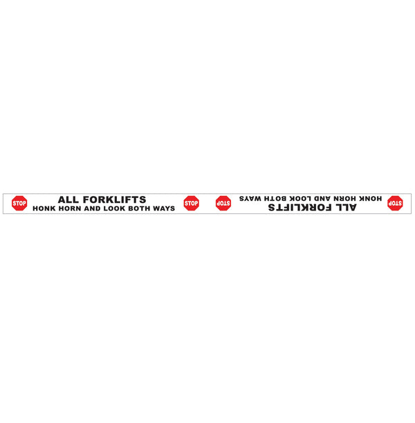 Stop All Forklifts Honk Horn and Look Both Ways - Floor Sticker – New Signs