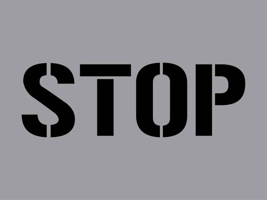 Stop - Aluminium Composite Stencil - New Signs