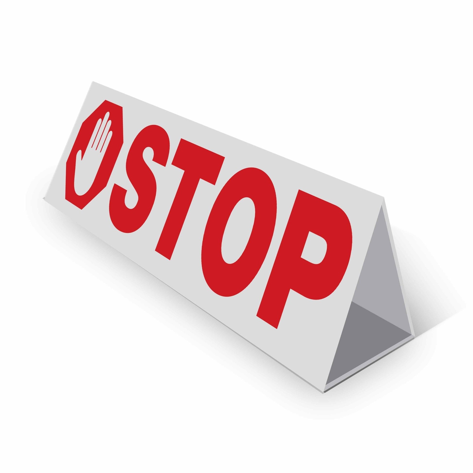 Stop - Landscape Corflute Toblerone Signs - New Signs