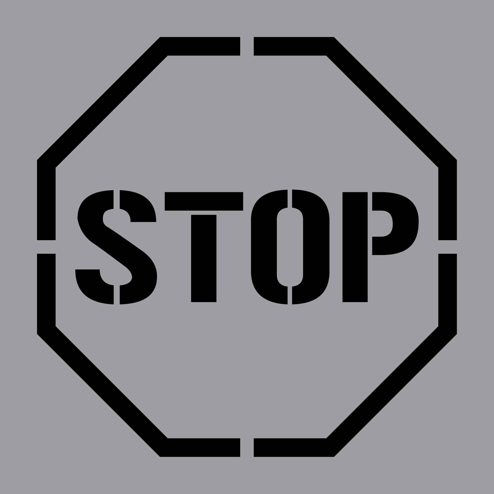 Stop Octagon - Aluminium Composite Stencil - New Signs
