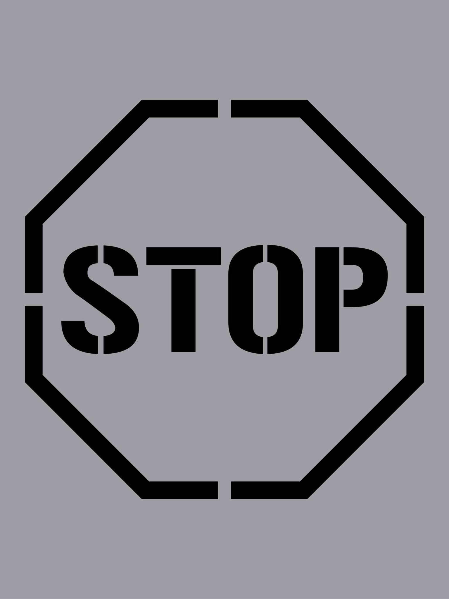 Stop Octagon - Aluminium Composite Stencil - New Signs
