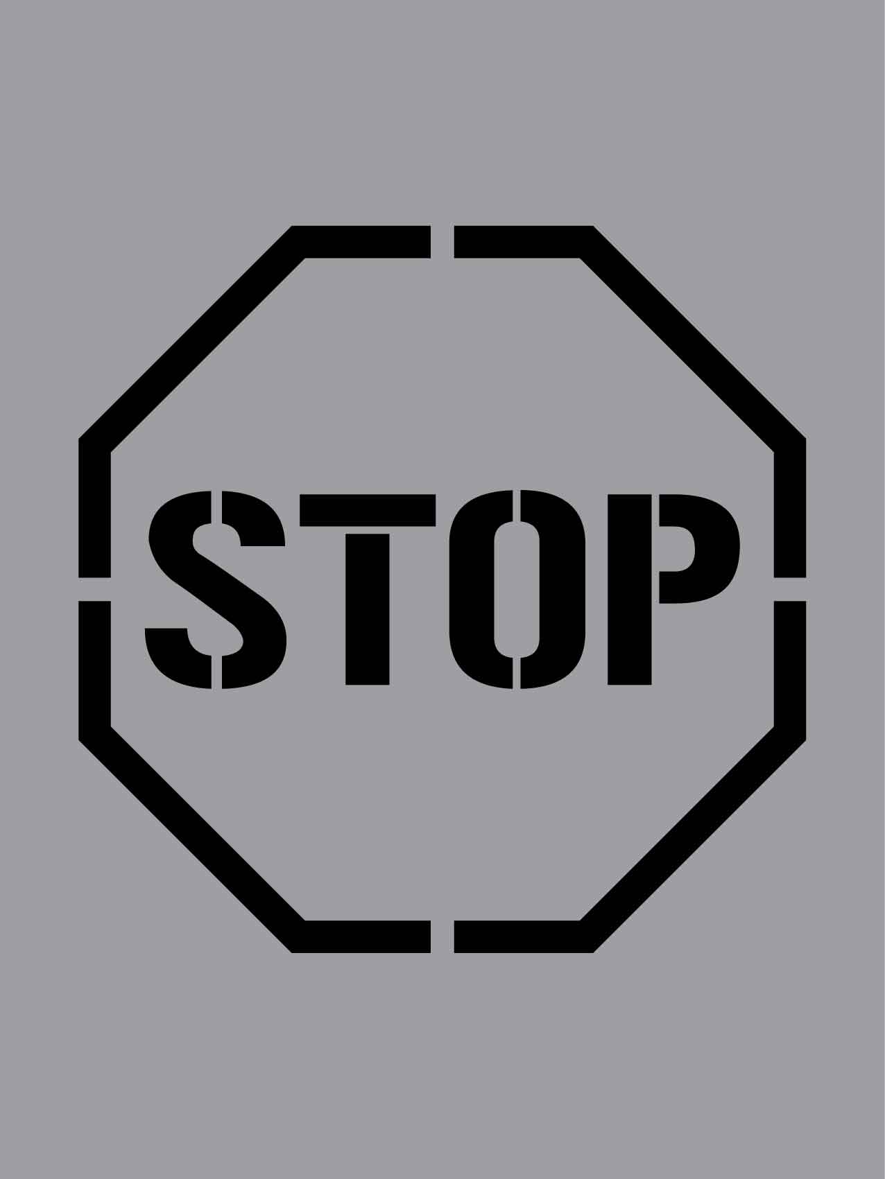 Stop Octagon - Aluminium Composite Stencil - New Signs