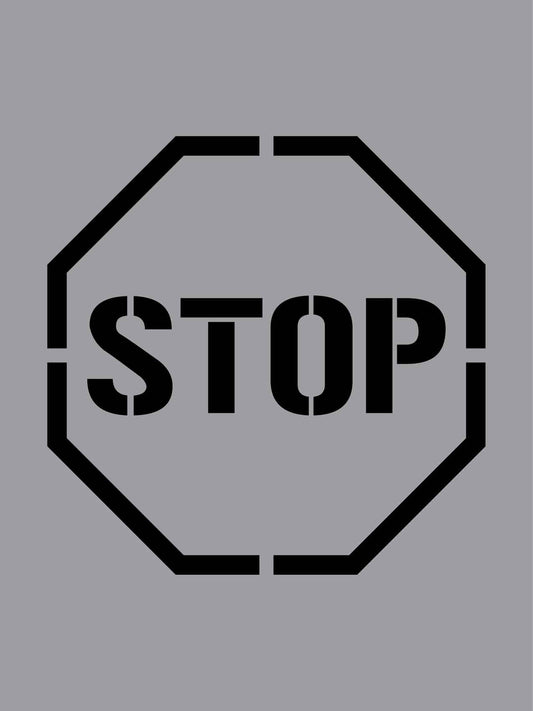 Stop Octagon - Aluminium Composite Stencil - New Signs