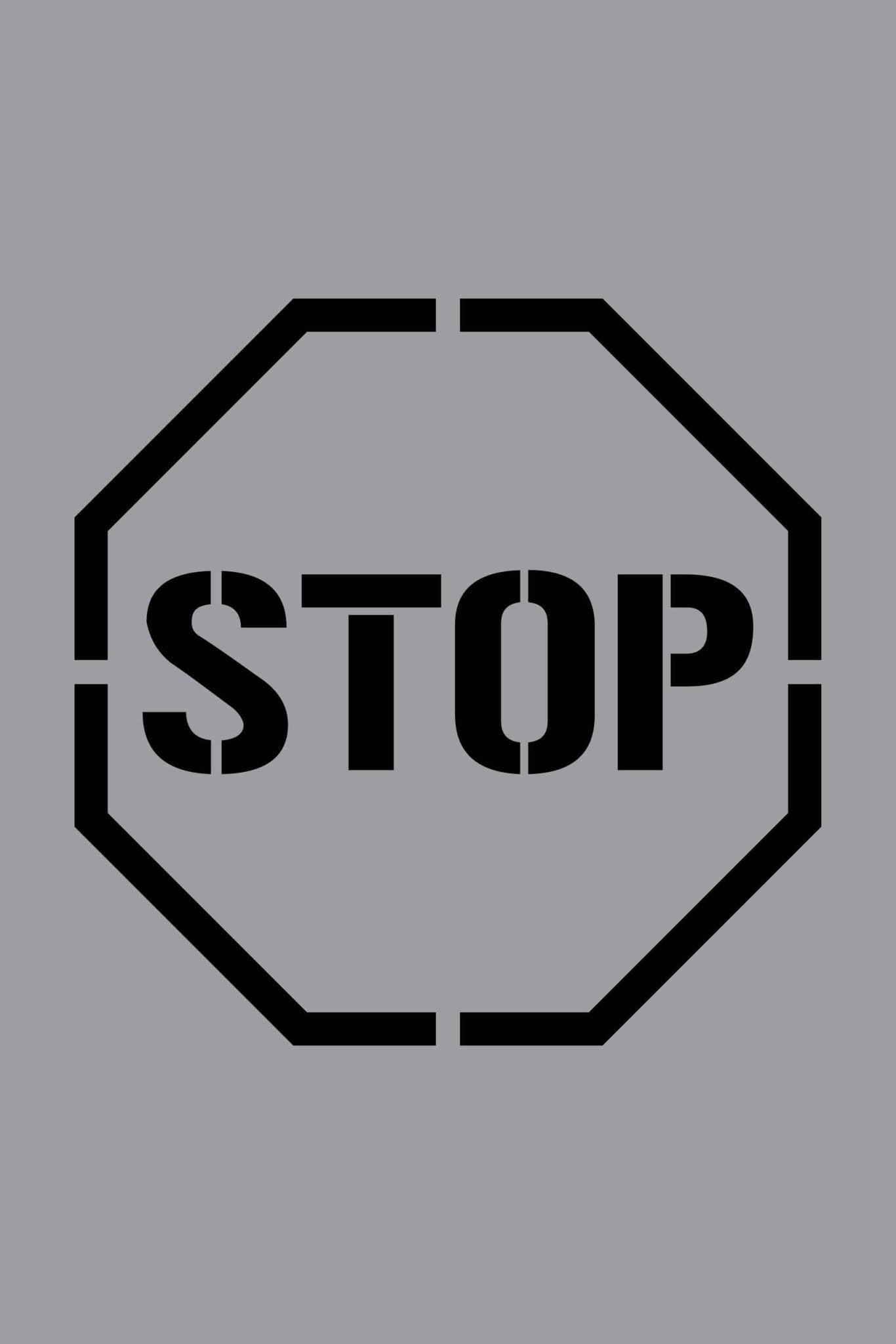 Stop Octagon - Aluminium Composite Stencil - New Signs
