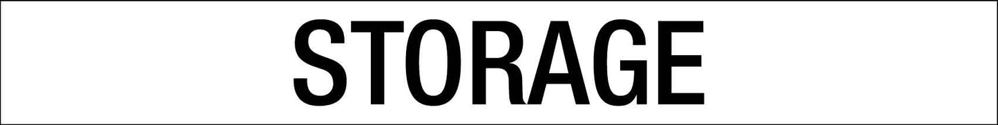 Storage - Statutory Sign - New Signs