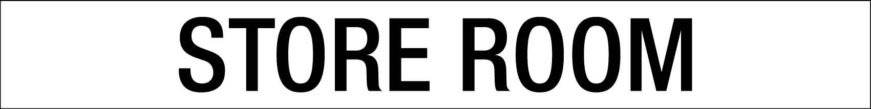 Store Room - Statutory Sign - New Signs