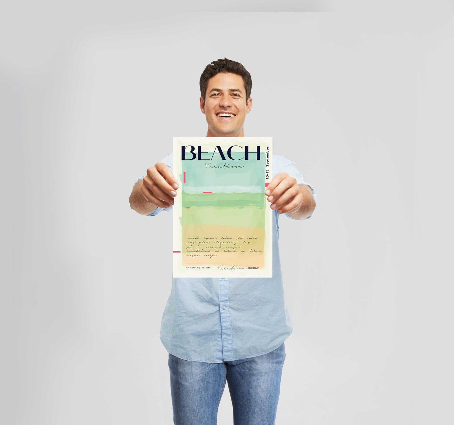 Summer Beach Green Poster Wall Art Prints - New Signs