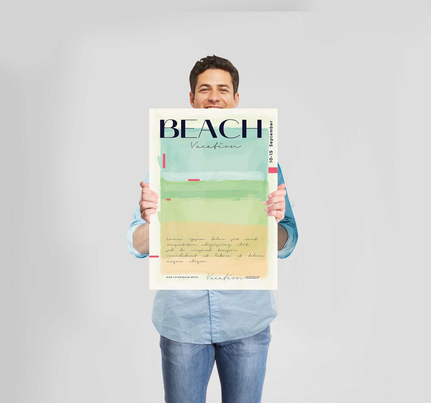 Summer Beach Green Poster Wall Art Prints - New Signs