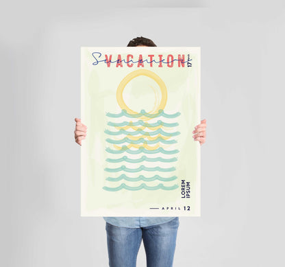 Summer Beach Poster Wall Art Prints (Set of 4) - New Signs