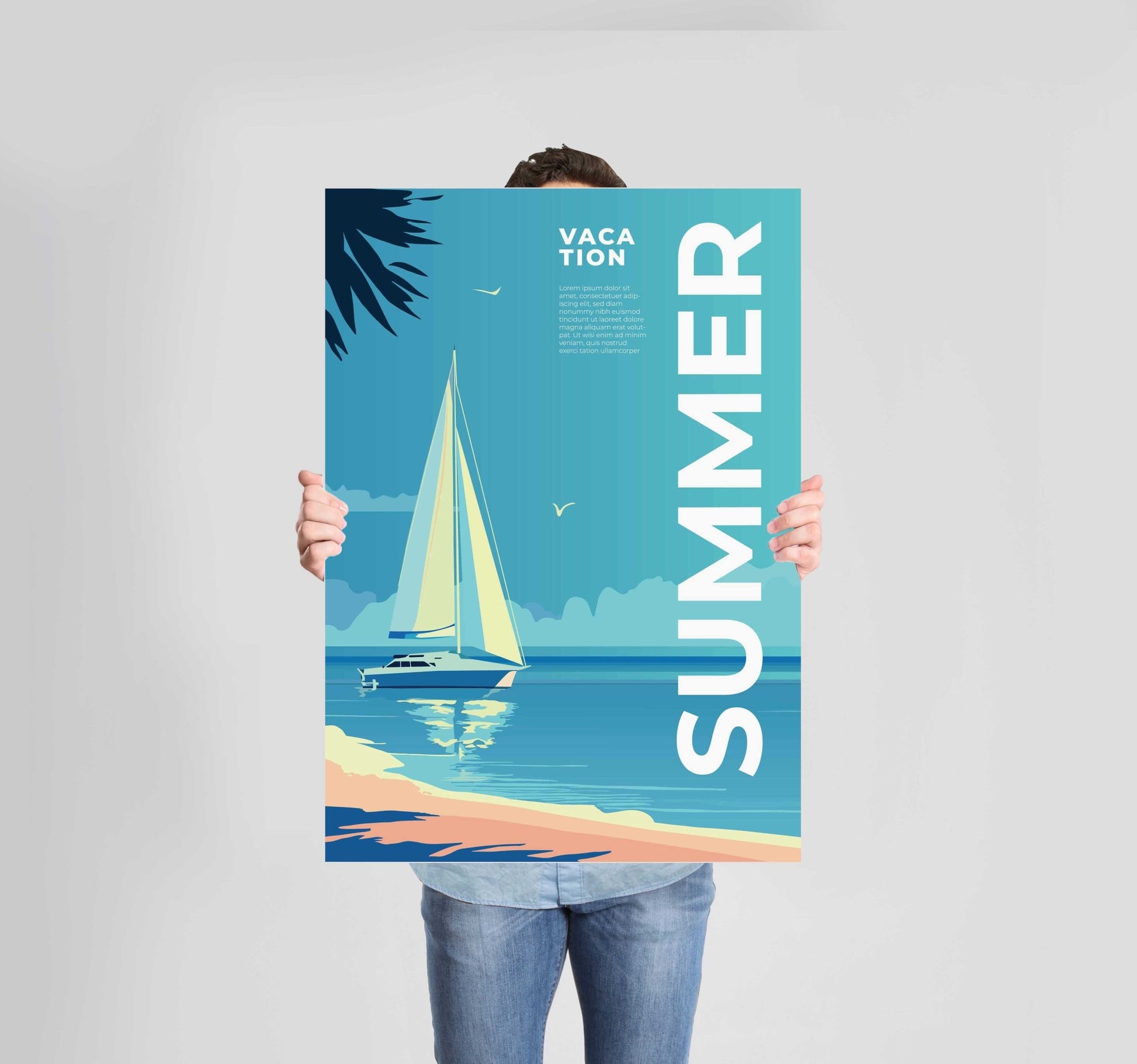 Summer Poster Wall Art Prints (Set of 4) - New Signs