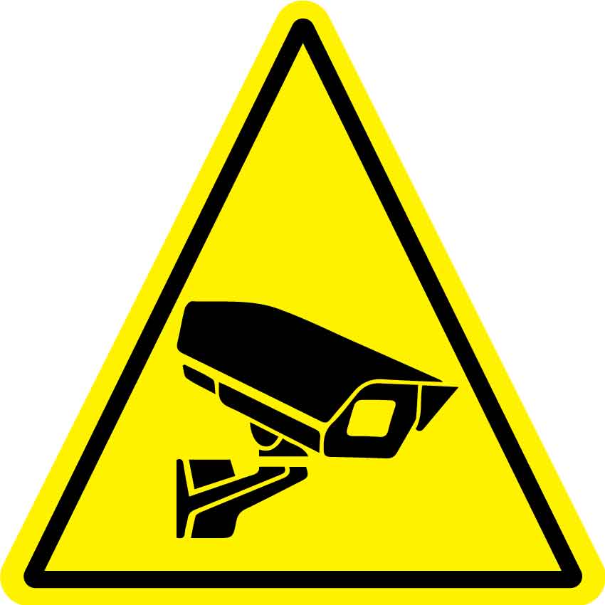 Surveillance (Triangle) Decal – New Signs