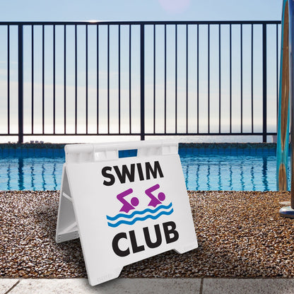 Swim Club - Evarite A - Frame Sign - New Signs