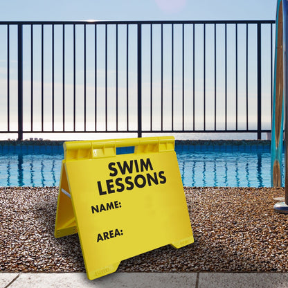 Swim Lessons Name Area - Evarite A - Frame Sign - New Signs