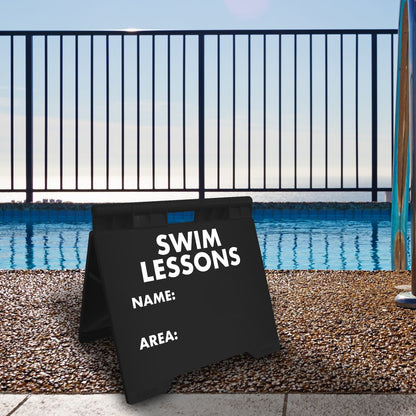 Swim Lessons Name Area - Evarite A - Frame Sign - New Signs