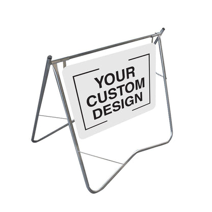 Swinger Road Safety Sign A - Frame - Custom Design - 600mm x 600mm - New Signs