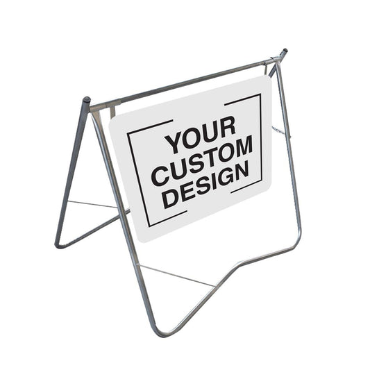 Swinger Road Safety Sign A - Frame - Custom Design - 600mm x 600mm - New Signs