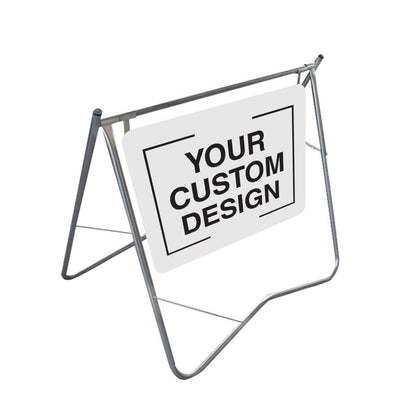Swinger Road Safety Sign A - Frame - Custom Design - 900mm x 600mm - New Signs