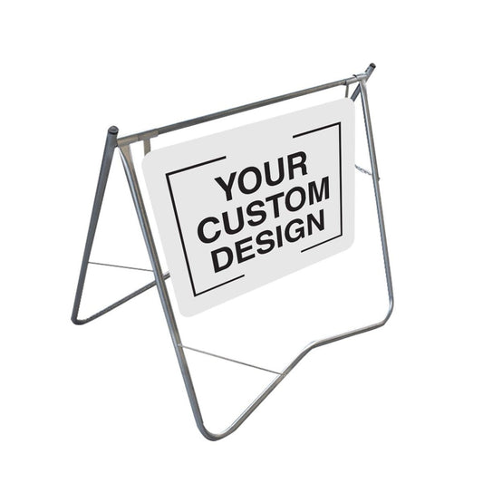 Swinger Road Safety Sign A - Frame - Custom Design - 900mm x 600mm - New Signs