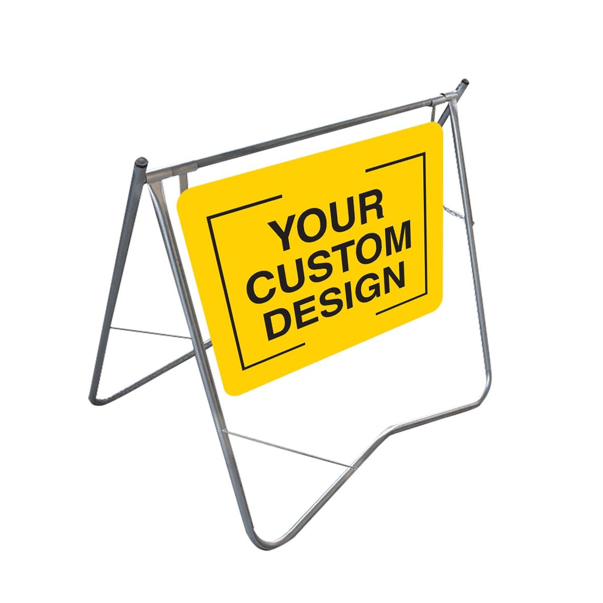 Swinger Road Safety Sign A - Frame - Custom Design - 900mm x 600mm - New Signs