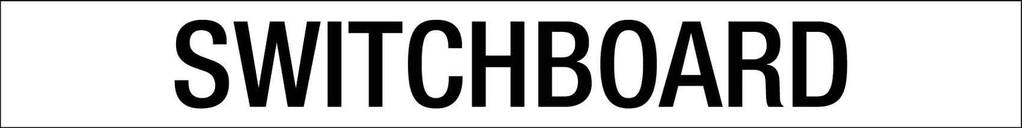 Switchboard - Statutory Sign - New Signs
