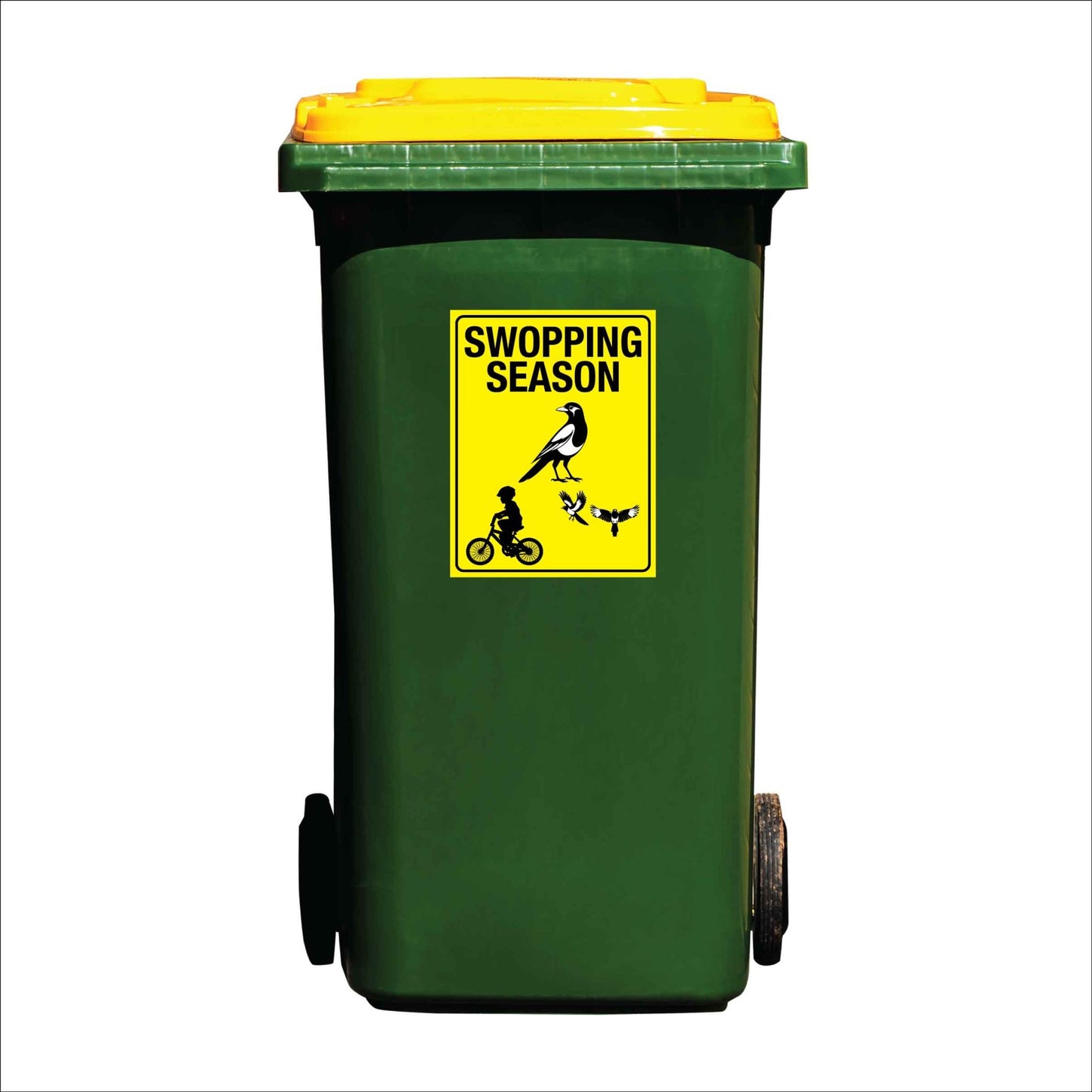 Swooping Season Wheelie Bin Sticker - New Signs