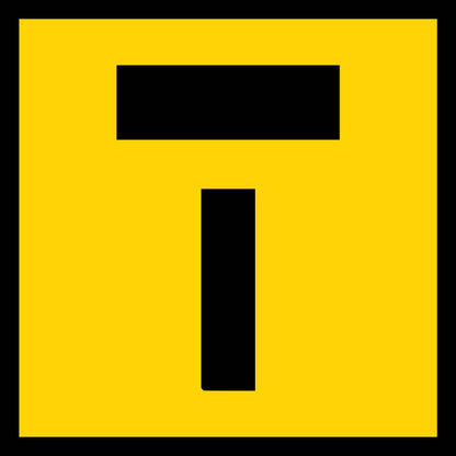 T Symbol Multi Message Traffic Sign - New Signs