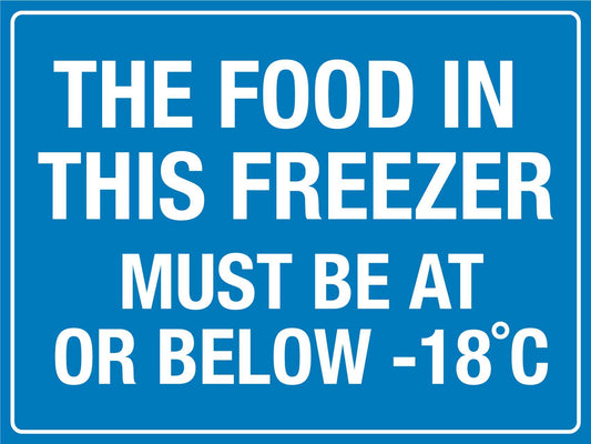 The Food In This Freezer Sign - New Signs