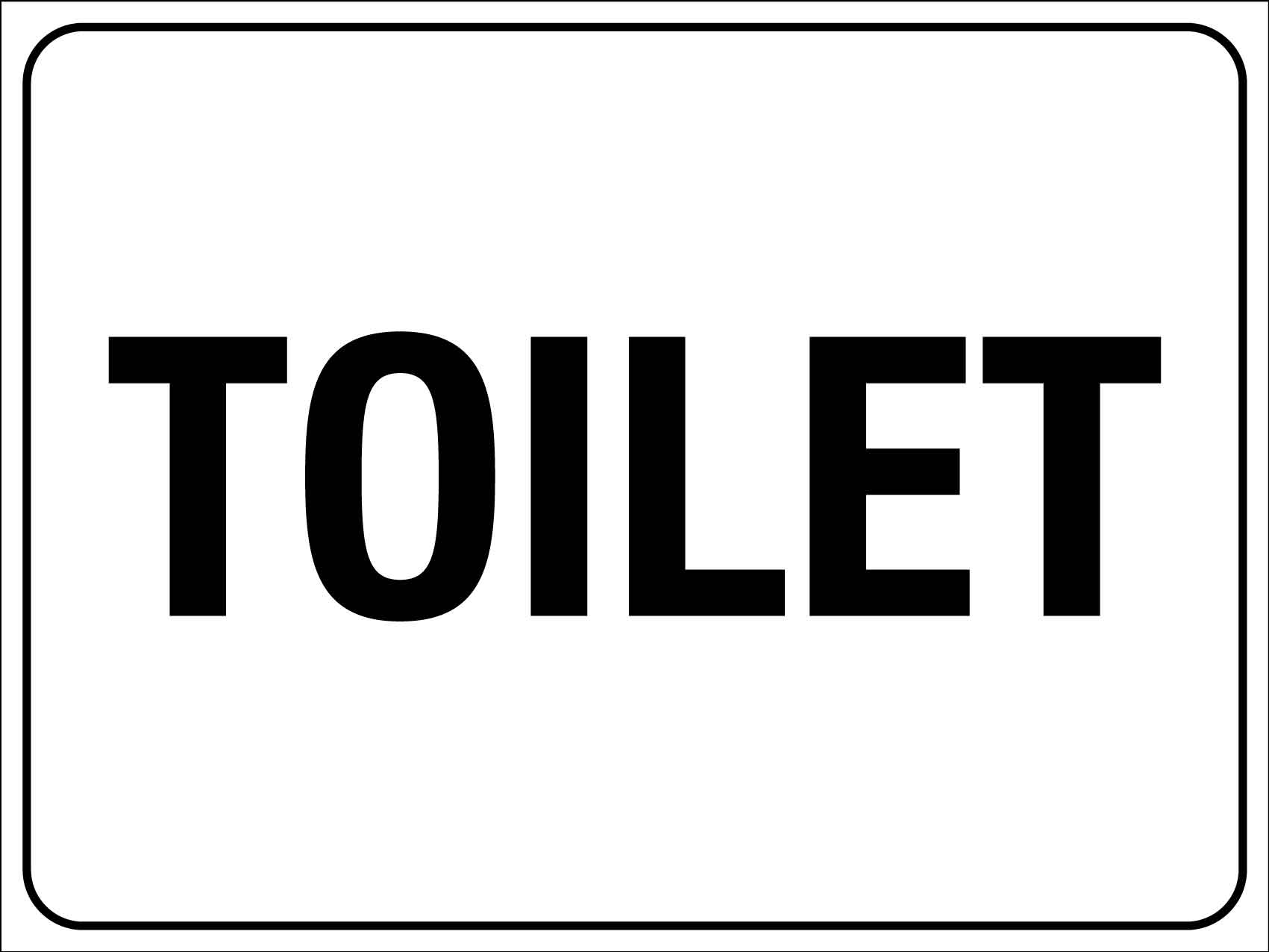 Toilet Text Sign – New Signs