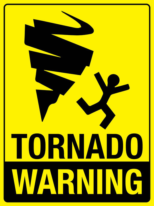 Tornado Warning Sign - New Signs