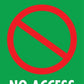Tree Protection Zone No Access Custom - Corflute Bollard Traffic Signs - New Signs