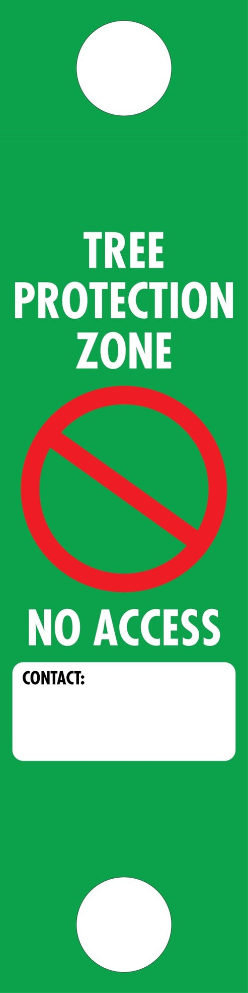 Tree Protection Zone No Access Custom - Corflute Bollard Traffic Signs ...