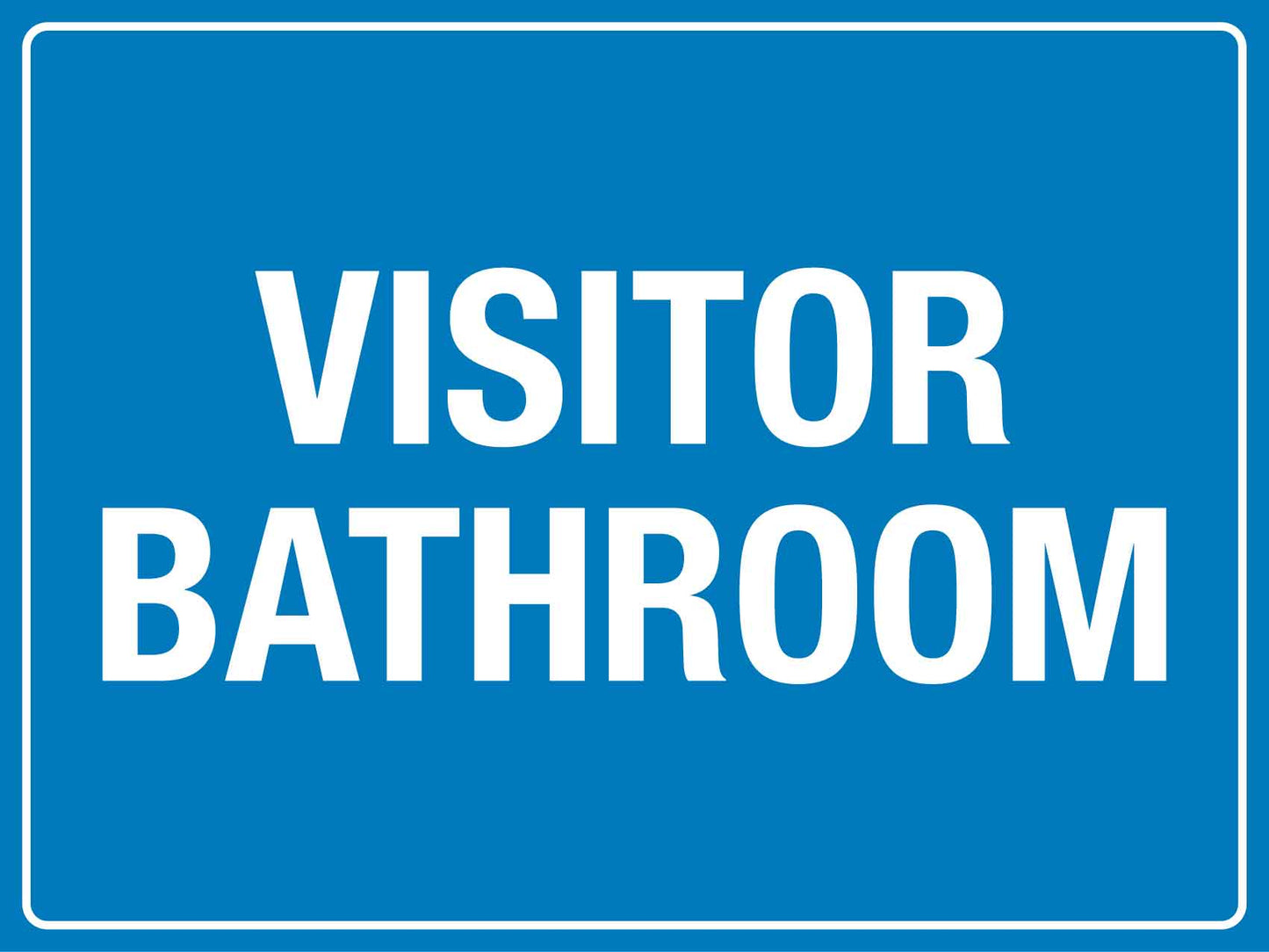 Visitor Bathroom Sign - New Signs