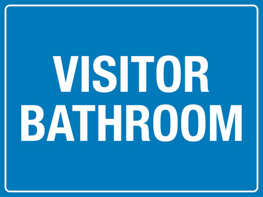 Visitor Bathroom Sign - New Signs