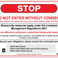 Visitors Biosecurity Stop Do Not Enter Without Consent VIC Sign - New Signs