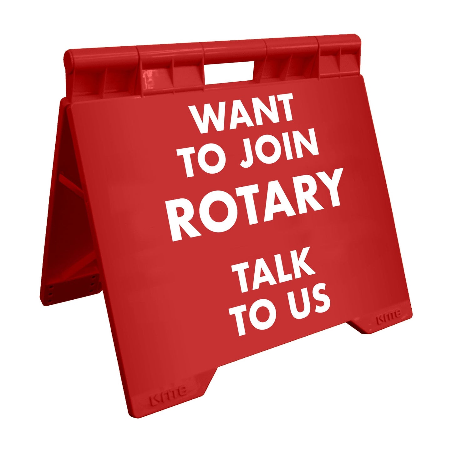 Want To Join Rotary Talk To Us - Evarite A - Frame Sign - New Signs