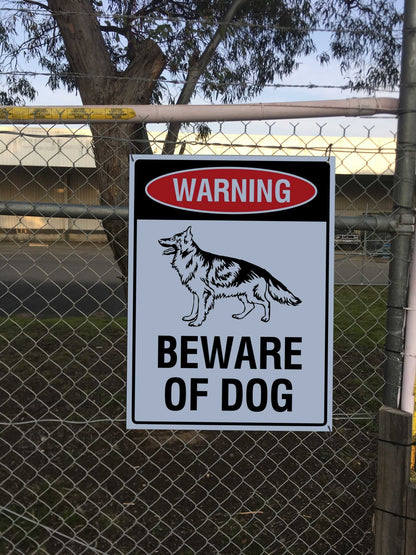 Warning Beware Of Dog German Shepherd Sign - New Signs