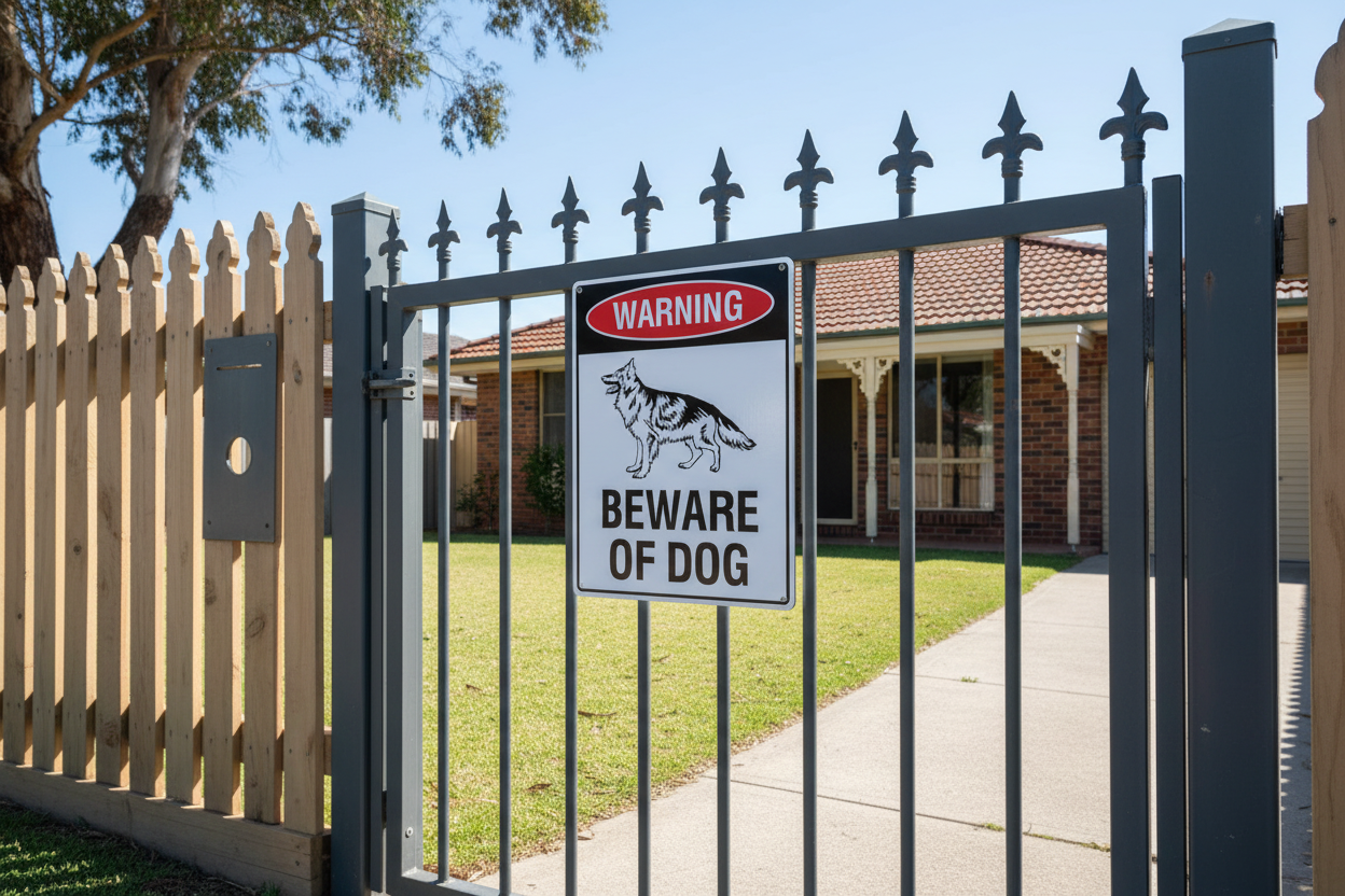 Warning Beware Of Dog German Shepherd Sign