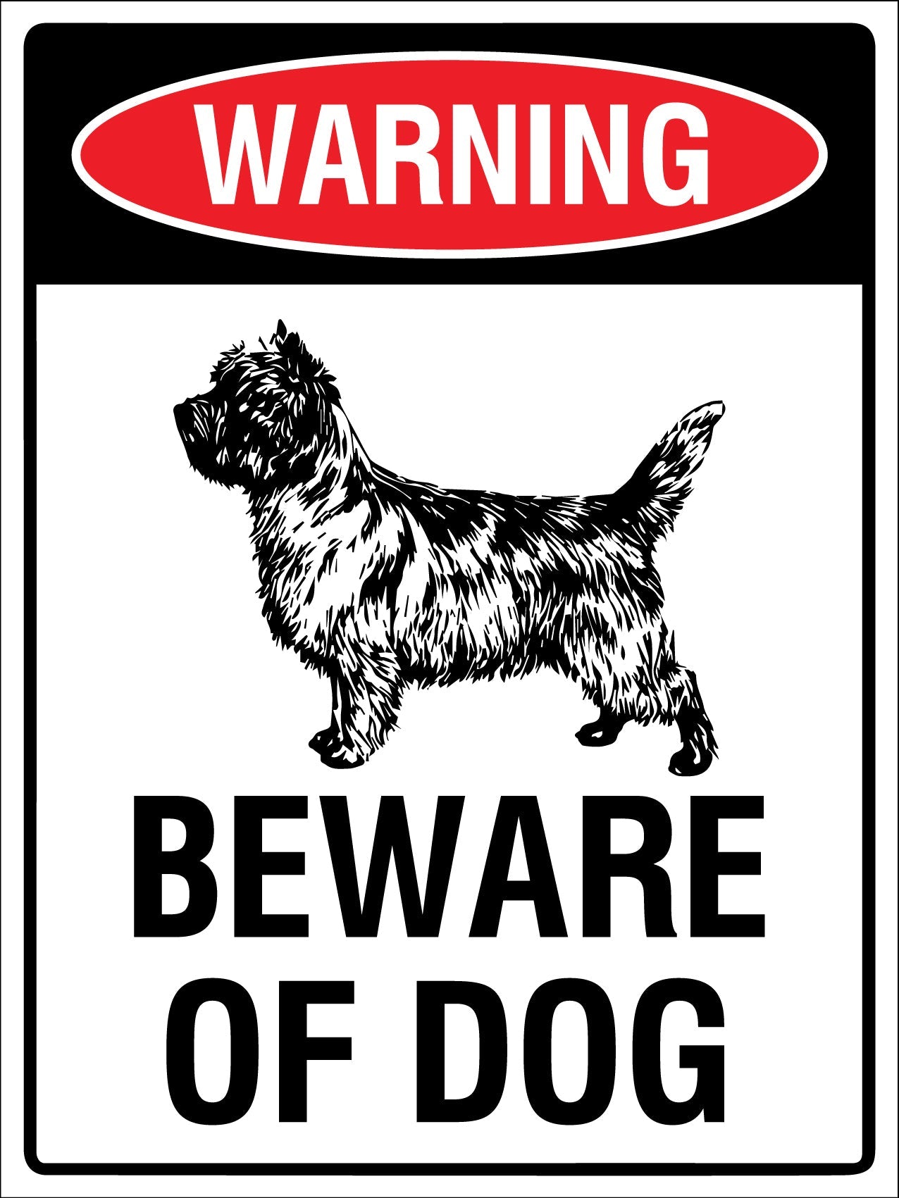 Warning Beware Of Dog Terrier Sign - New Signs