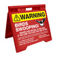 Warning Birds Swooping - Evarite A - Frame Sign - New Signs