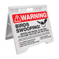 Warning Birds Swooping - Evarite A - Frame Sign - New Signs
