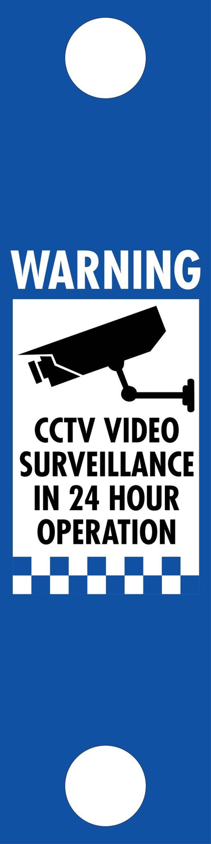 Warning CCTV Video Surveillance - Corflute Bollard Traffic Signs - New Signs