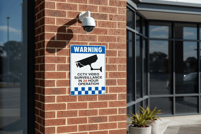 Warning CCTV Video Surveillance Sign - New Signs
