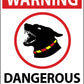 Warning Dangerous Dog Sign - New Signs