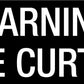 Warning Fire Curtain - Statutory Sign - New Signs