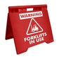 Warning Forklifts In Use - Evarite A - Frame Sign - New Signs