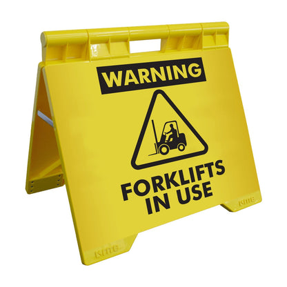 Warning Forklifts In Use - Evarite A - Frame Sign - New Signs