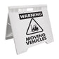 Warning Moving Vehicles - Evarite A - Frame Sign - New Signs