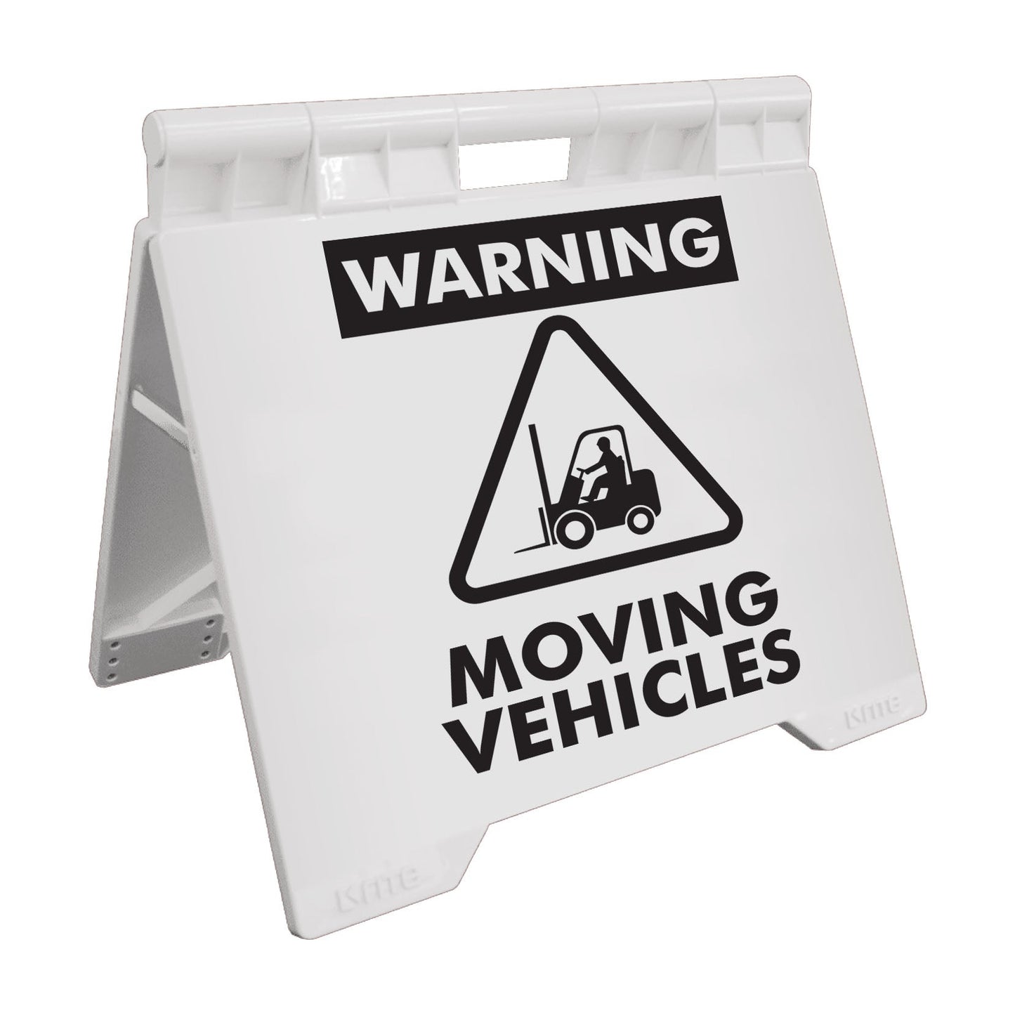Warning Moving Vehicles - Evarite A - Frame Sign - New Signs